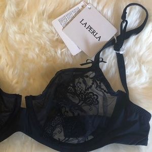 La Perla Lace Bra Navy Blue 32C